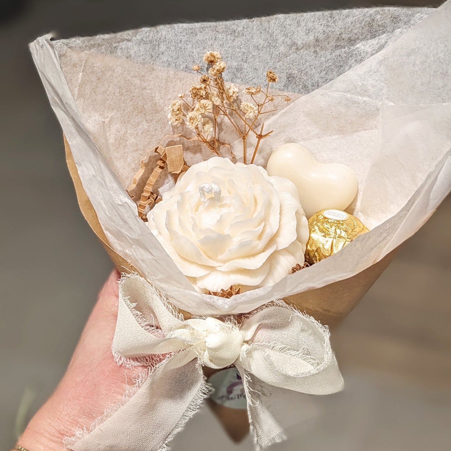 PEONY FLOWER CANDLE