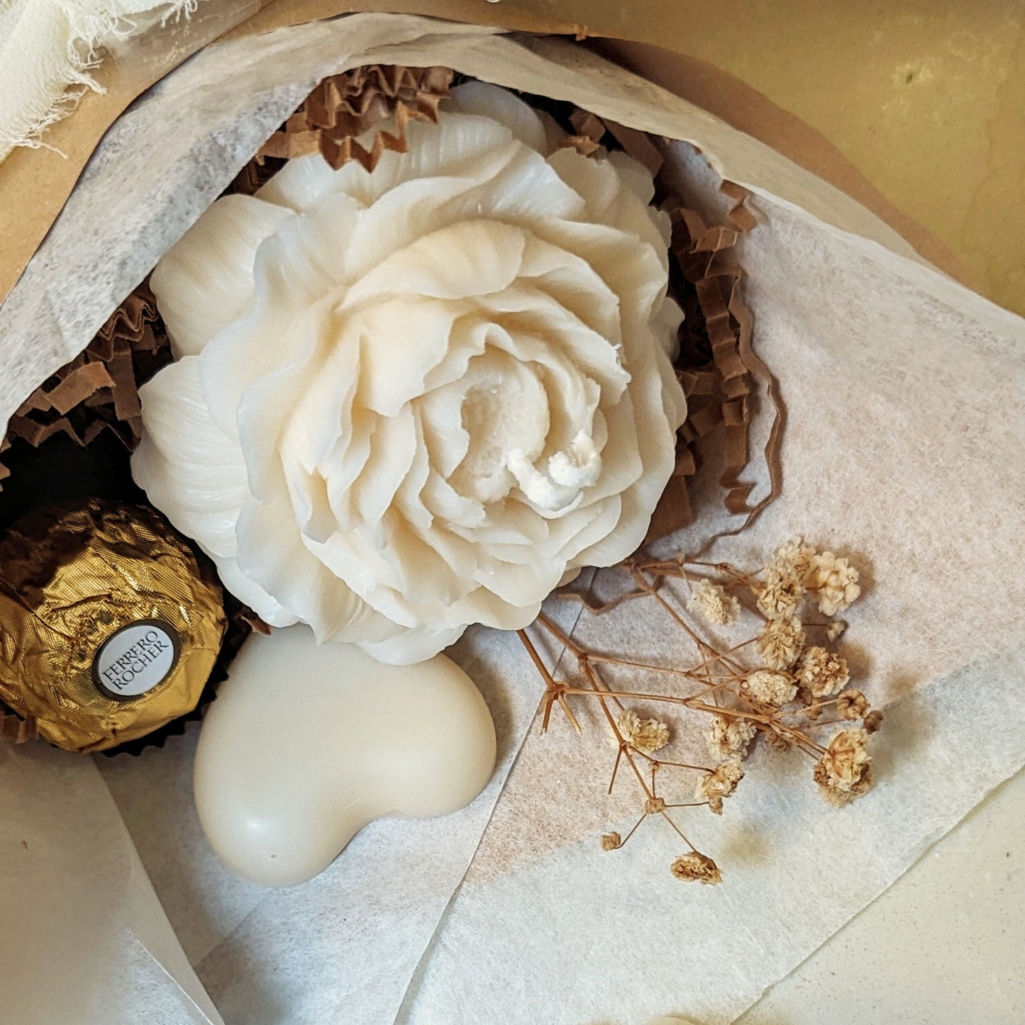 PEONY FLOWER CANDLE