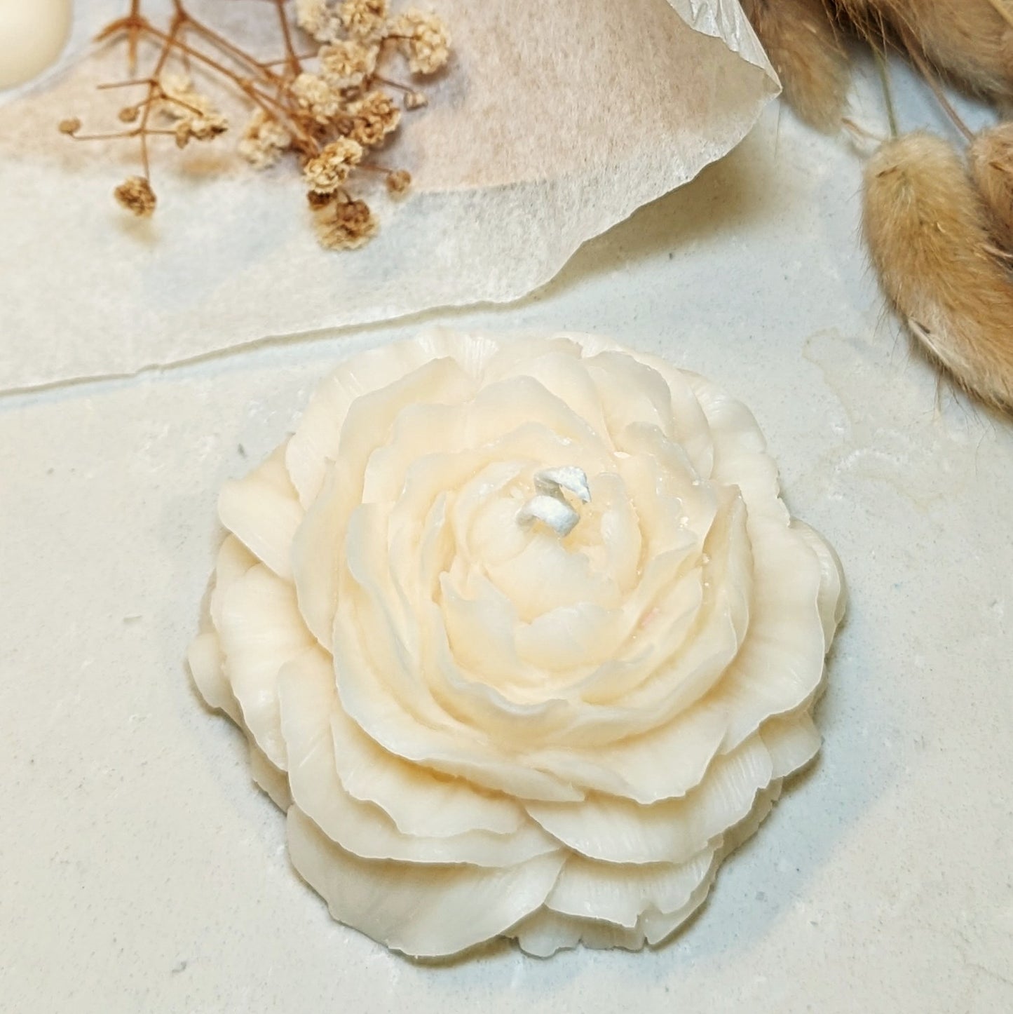 PEONY FLOWER CANDLE