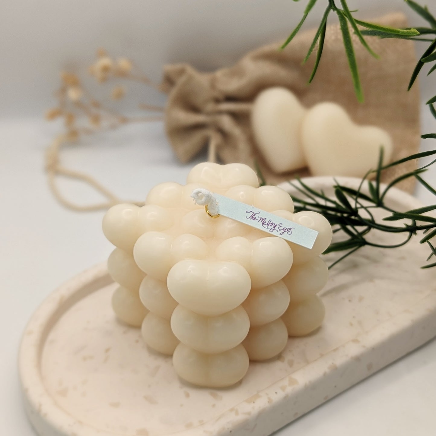BUBBLE HEART CANDLE