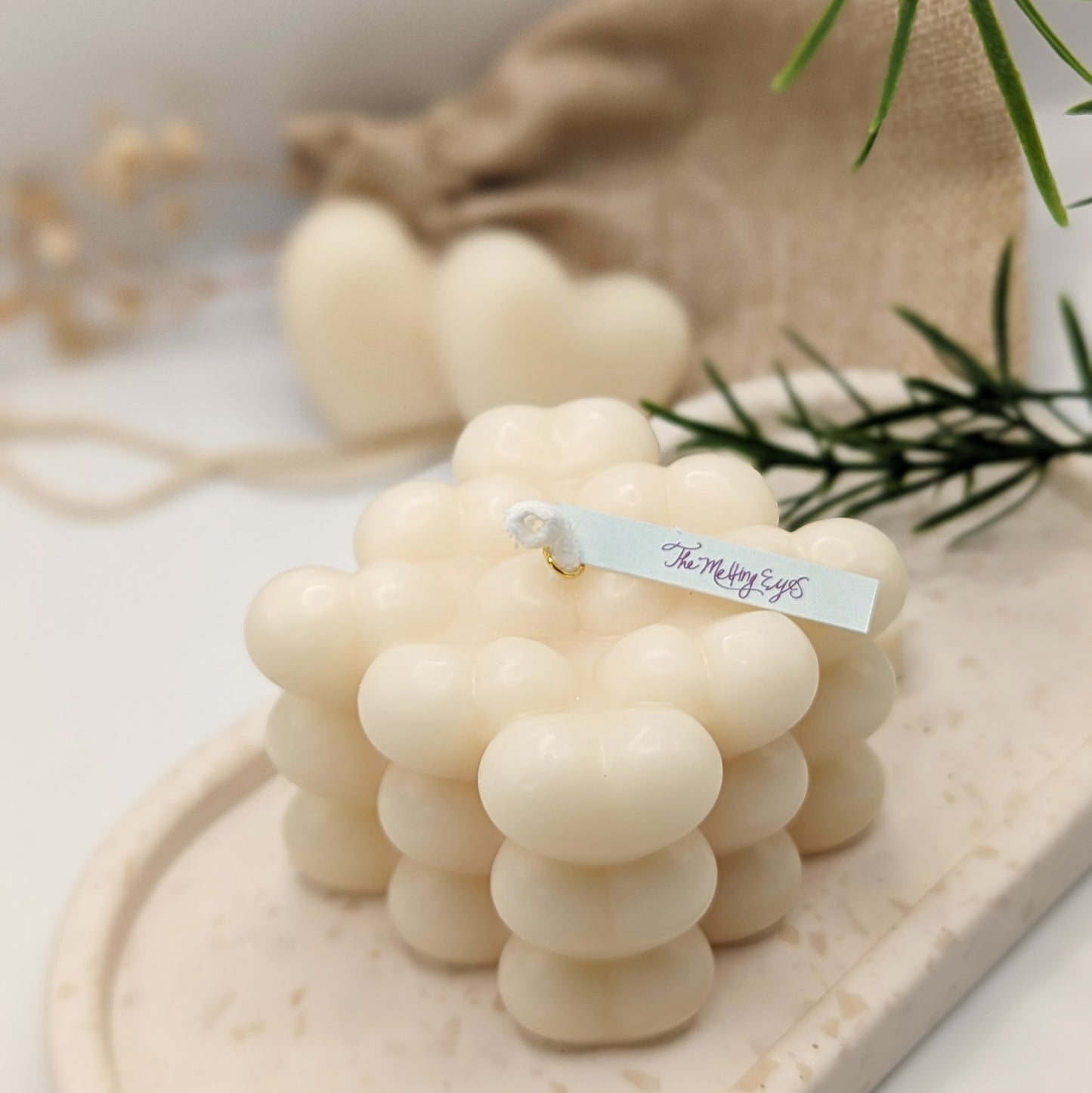 BUBBLE HEART CANDLE