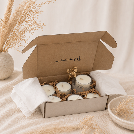 The Melting Eyes Discovery Kit six tealights and candle holder gift set