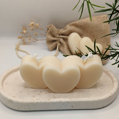 THREE HEARTS CANDLE