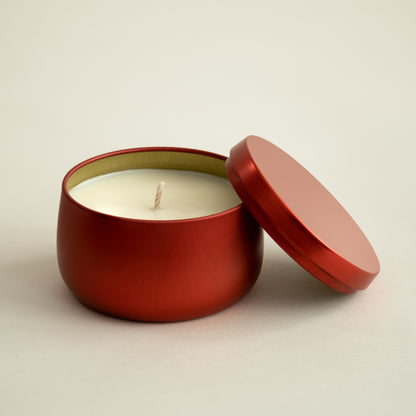 peppermint & white candle